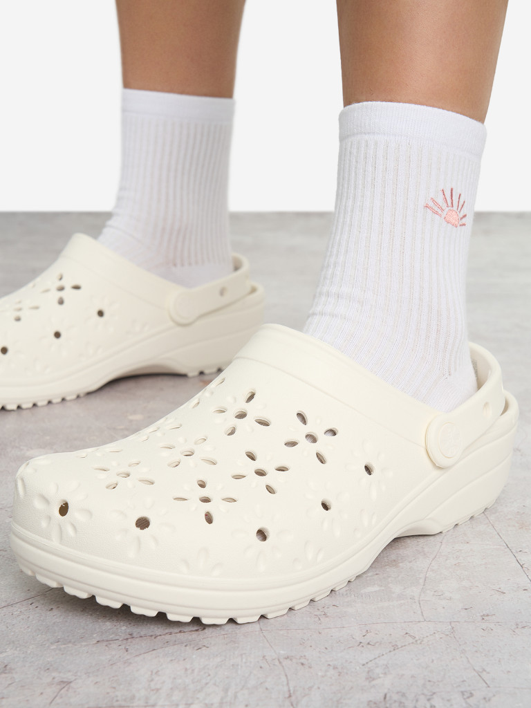 Сабо женские Crocs Classic Floral Cut Out — фото №9