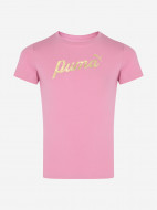 PUMA ESS+ Script Metallic қыздарға арналған футболкасы — фото №6