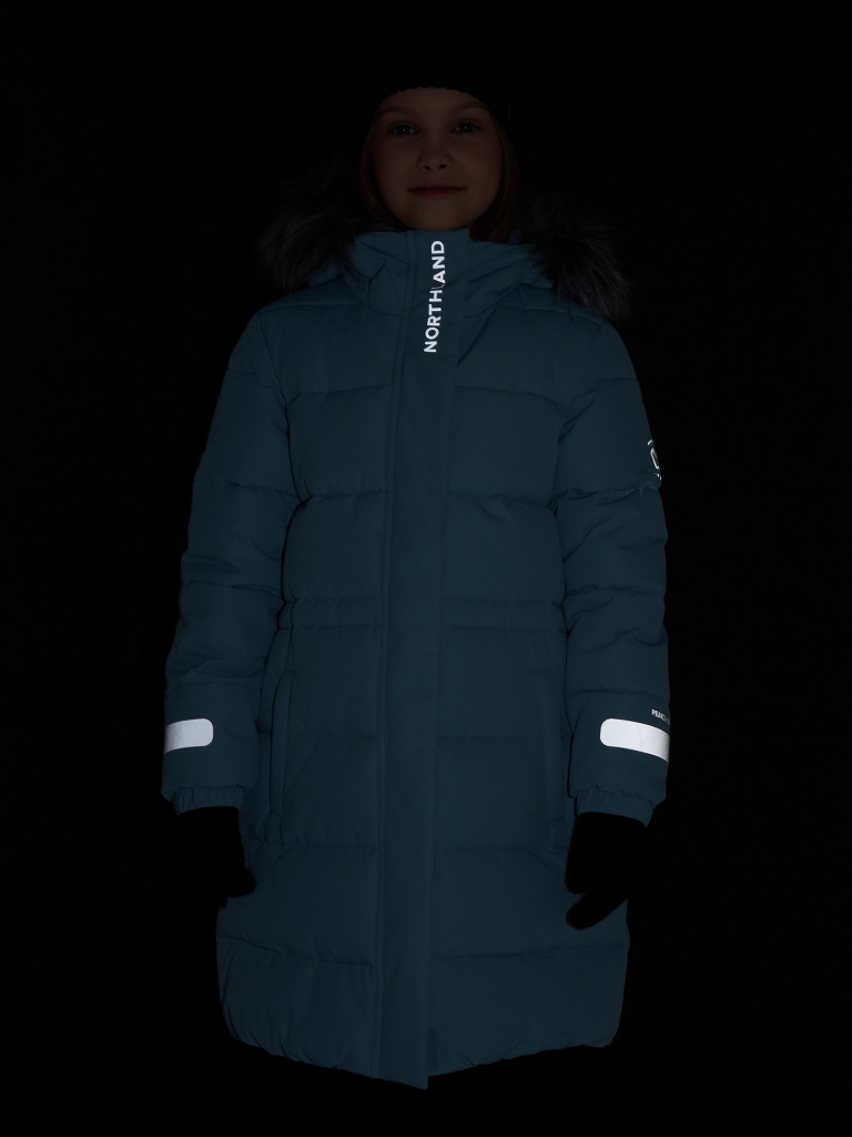 Пальто утепленное для девочек Northland — фото №17