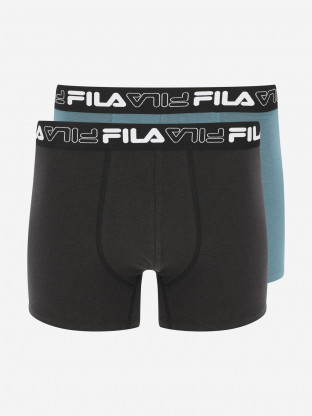Трусы мужские FILA, 2 штуки черный/синий цвет — купить за 4240 тг. со  скидкой 50 % в интернет-магазине Спортмастер