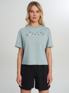 Columbia Rolling Bend Graphic Relaxed Crop SS әйелдер футболкасы — фото №2