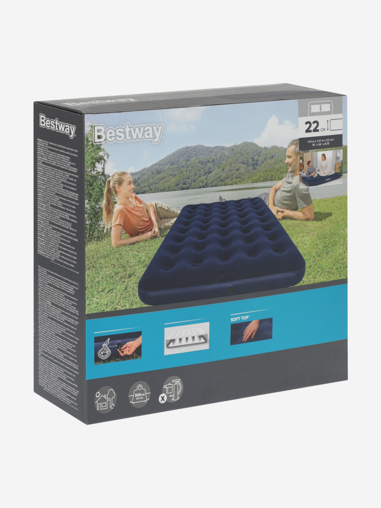 Матрас надувной Bestway 137 x 191 x 22 см — фото №8