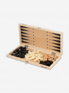 Настольная игра 3 в 1: шахматы, шашки, нарды Denton — фото №5