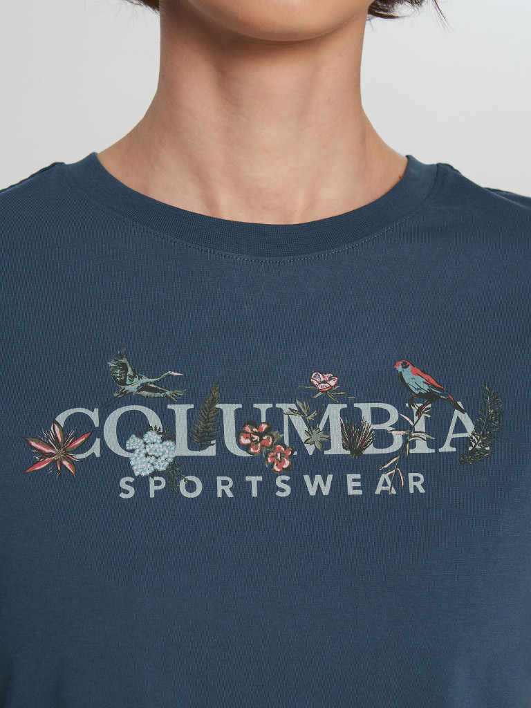 Columbia Rolling Bend Graphic Relaxed Crop SS әйелдер футболкасы — фото №5