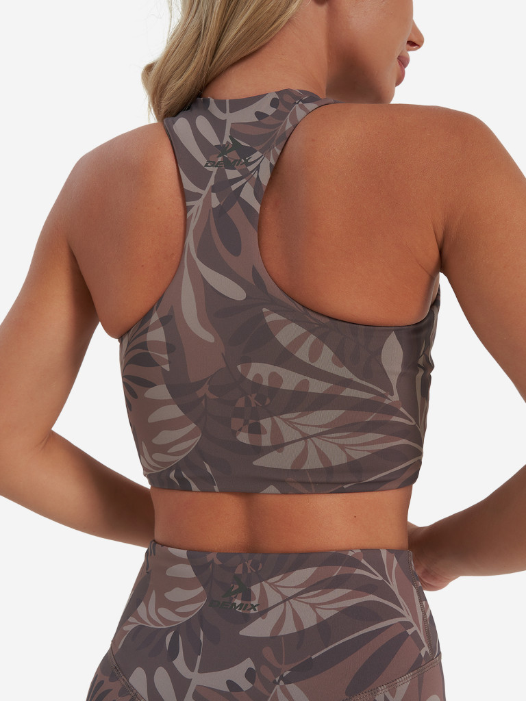 Топ бра спортивный Demix HighFlow Yoga Longline Gfx — фото №8