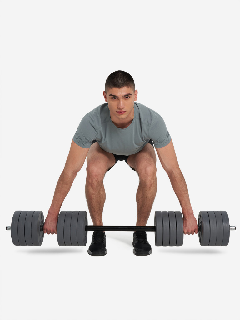 Набор гантели и штанга-переходник Torneo, 43 кг — фото №15