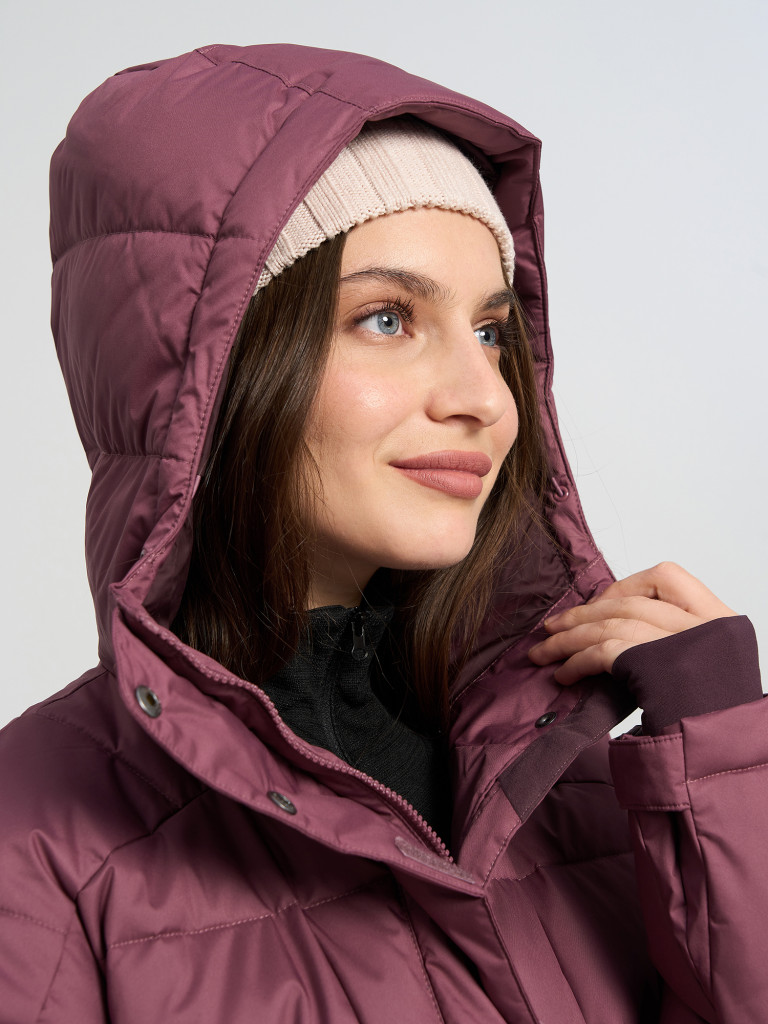 Columbia Snowside Peak Long Insulated Jacket жел өткізбейтін таушаңғы әйелдер курткасы — фото №5
