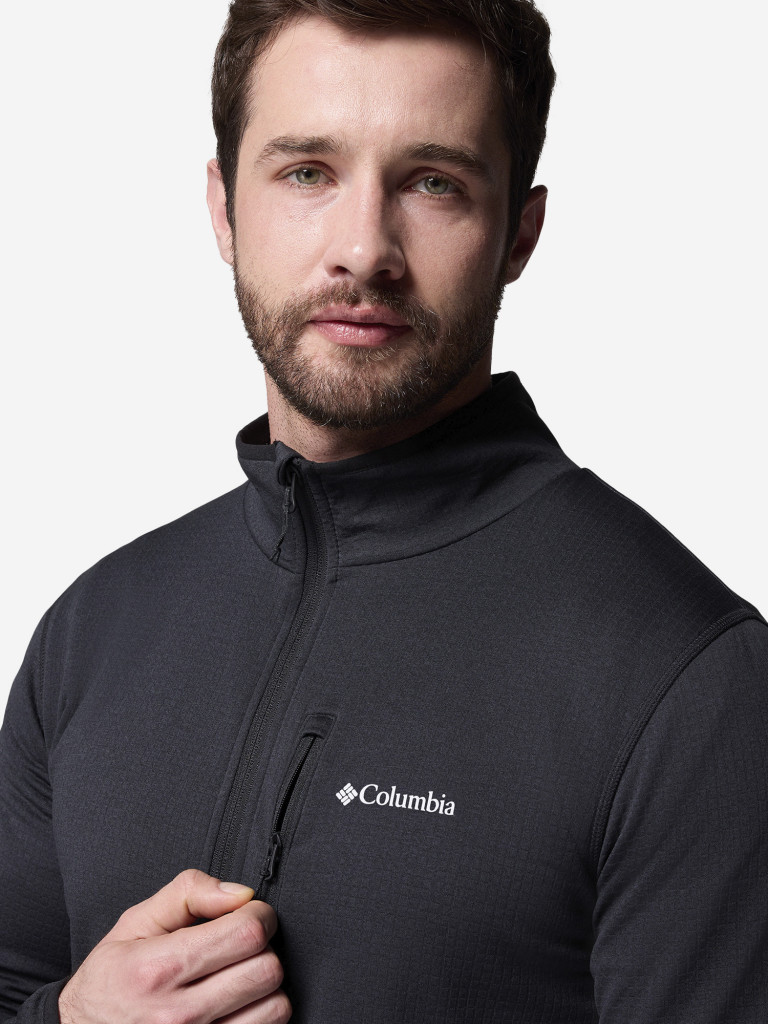 Columbia Essential Hike Grid Fleece Full Zip ерлер қалың жемпірі — фото №14