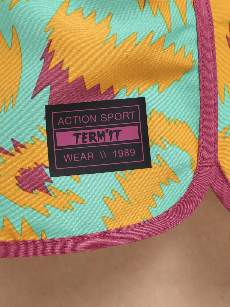 Шорты плавательные женские Termit зеленый/желтый цвет — купить за 7990 ...