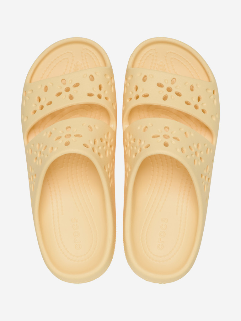 Шлепанцы женские Crocs Classic Floral Cut Out — фото №3