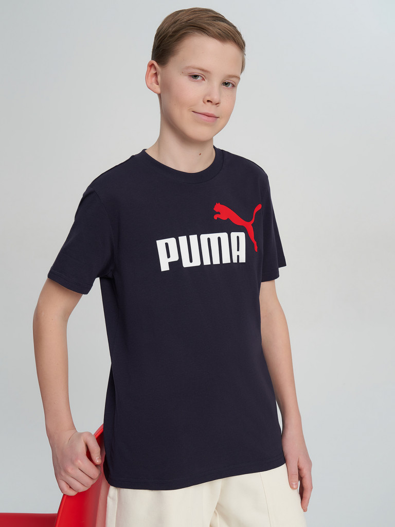 PUMA Ess 2 Color No.1 Logo ұлдарға арналған футболкасы