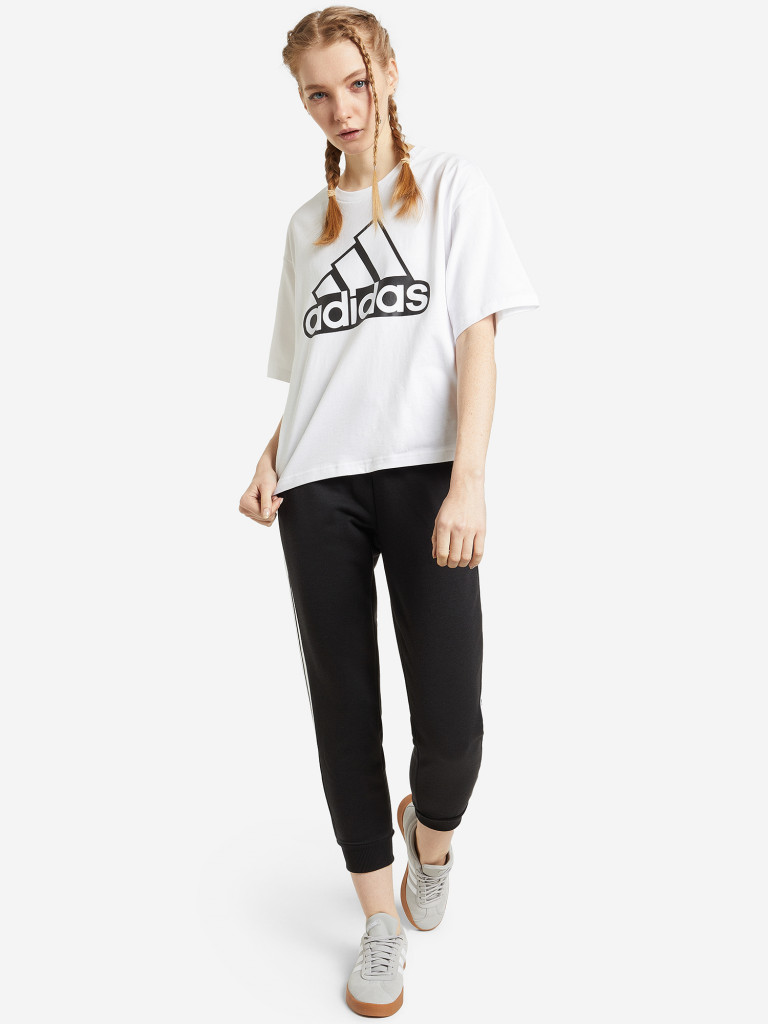 Футболка женская adidas Essentials Logo Boxy — фото №3