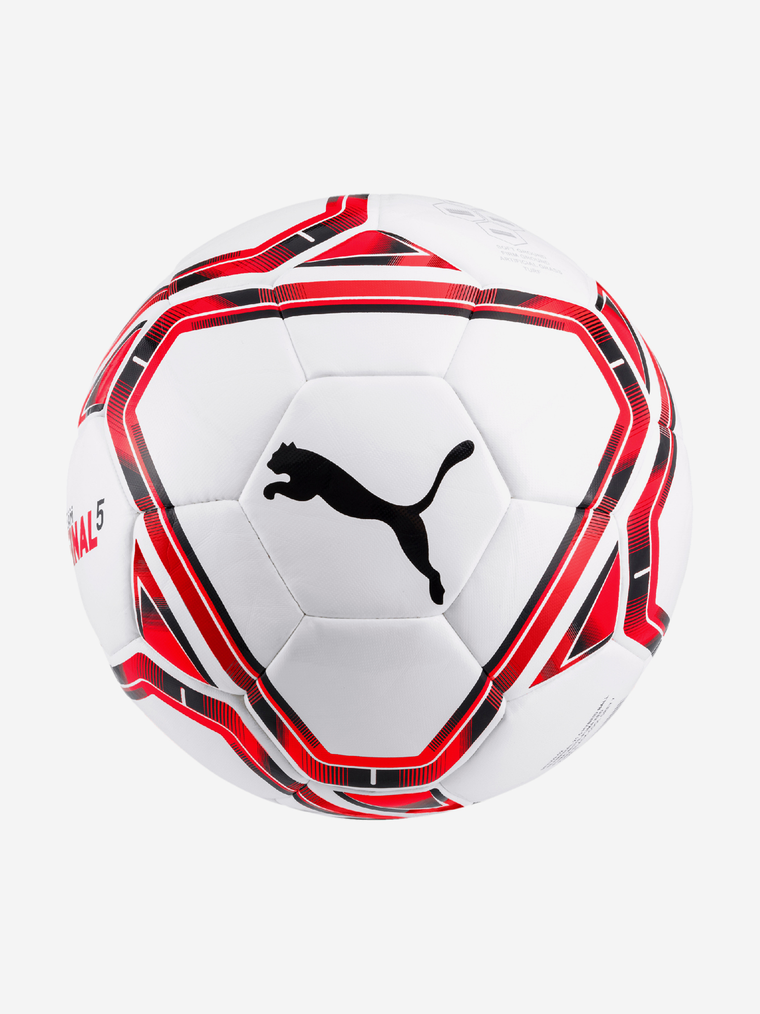 Мяч футбольный Puma Teamfinal 21.5 Hybrid белый/красный/черный цвет ...