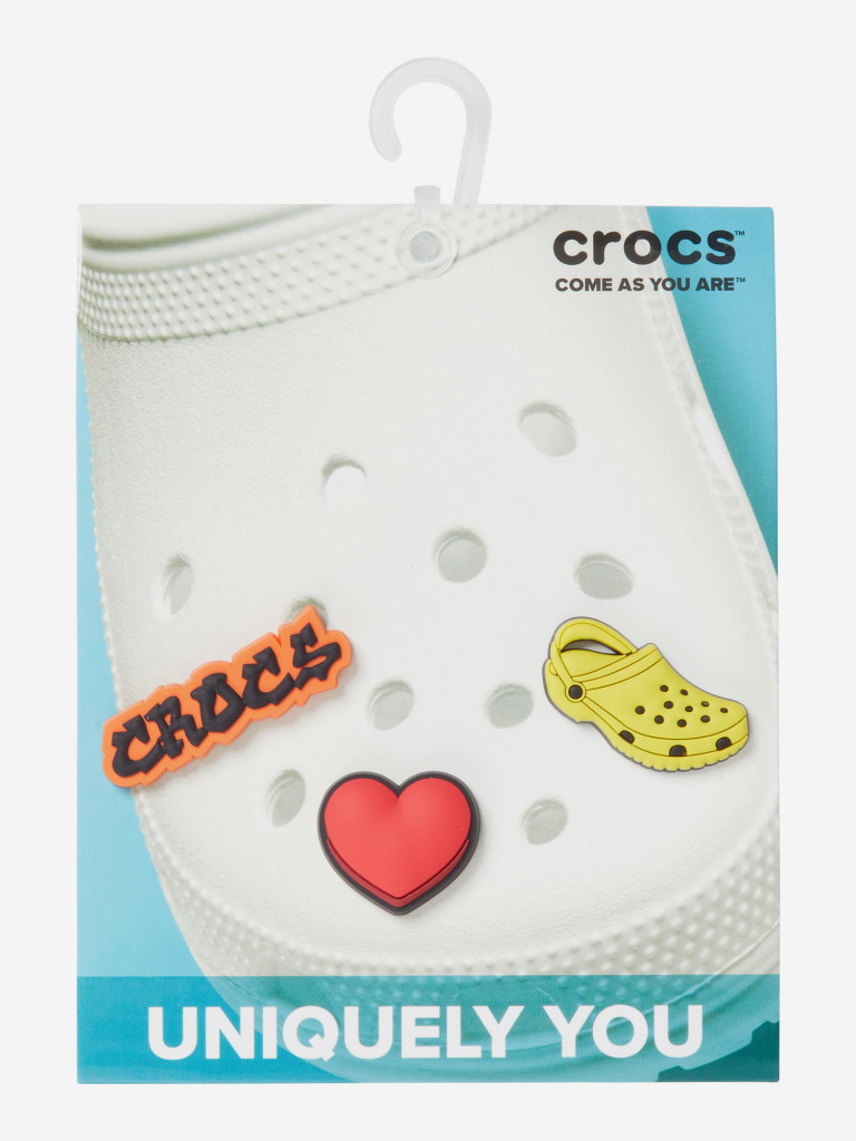 Crocs Jibbitz I Love Crocs 3 Pack аяқ киім әшекейі — фото №2