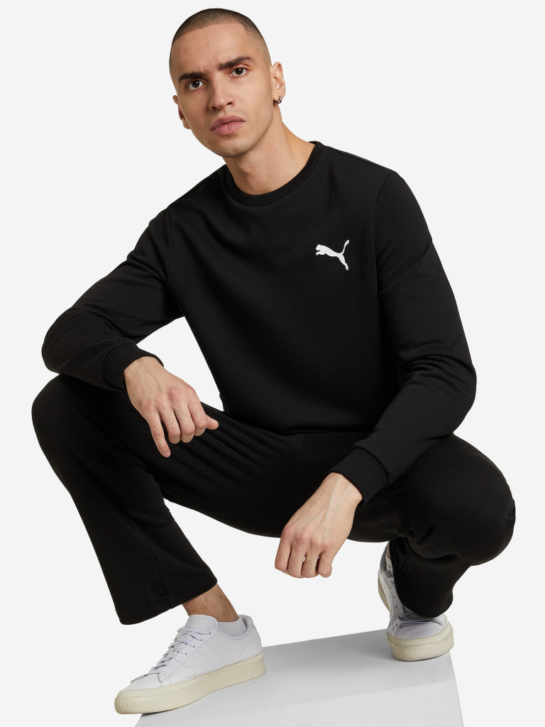 Свитшот мужской PUMA черный цвет — купить за 13240 тг со скидкой 50 % в ...