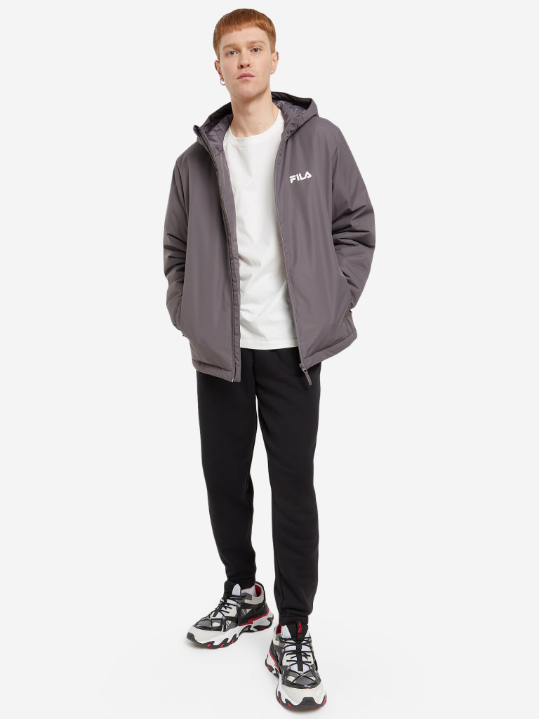 Куртка утепленная мужская FILA темно-серый цвет — купить за 9740 тг со ...