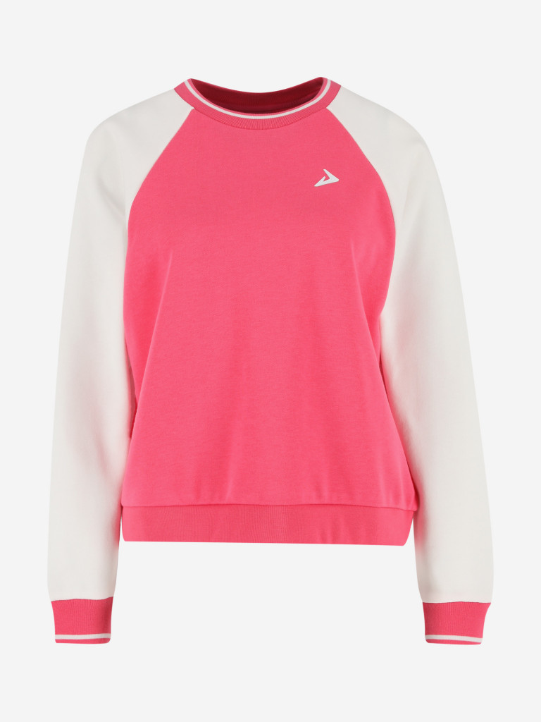 Свитшот женский Demix малиновый/белый цвет — купить за 5240 тг со ...