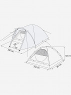 Denton DLT-4 Plus төрт орынды шатыры — фото №3