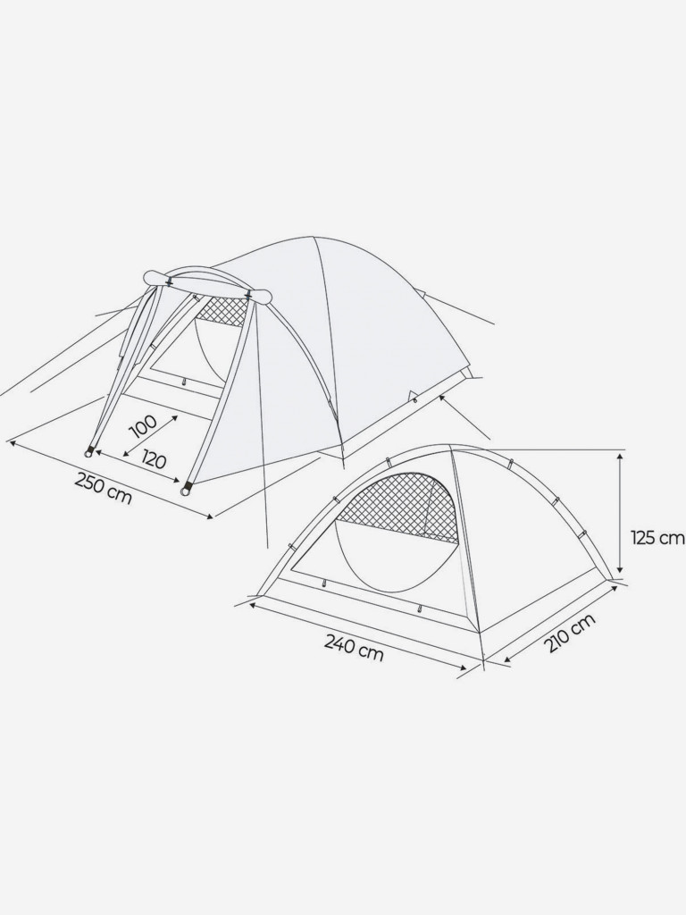 Denton DLT-4 Plus төрт орынды шатыры — фото №3
