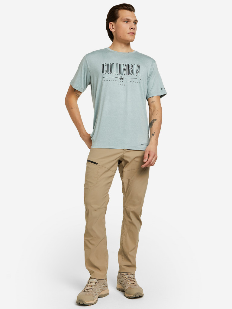Футболка мужская Columbia Tech Trail Front Graphic SS Tee — фото №3
