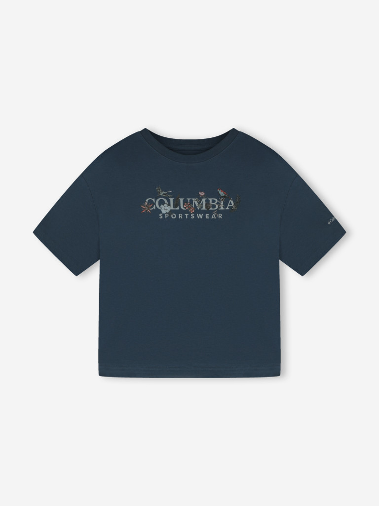 Columbia Rolling Bend Graphic Relaxed Crop SS әйелдер футболкасы — фото №8