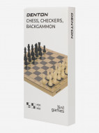 Настольная игра 3 в 1: шахматы, шашки, нарды Denton — фото №15