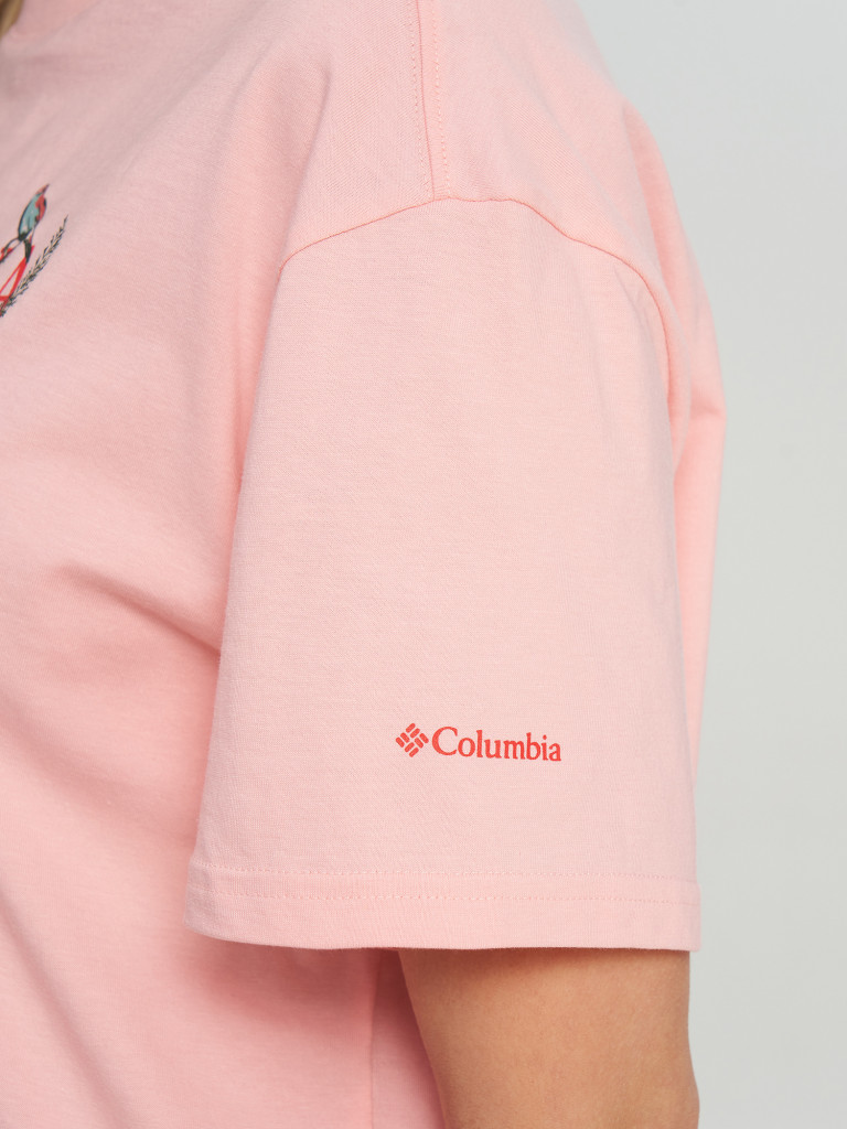 Футболка женская Columbia Rolling Bend Graphic Relaxed Crop SS — фото №5