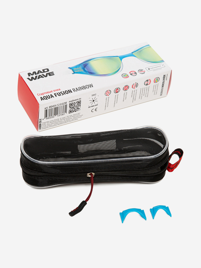 Очки для плавания Mad Wave Aqua Fusion Rainbow — фото №4