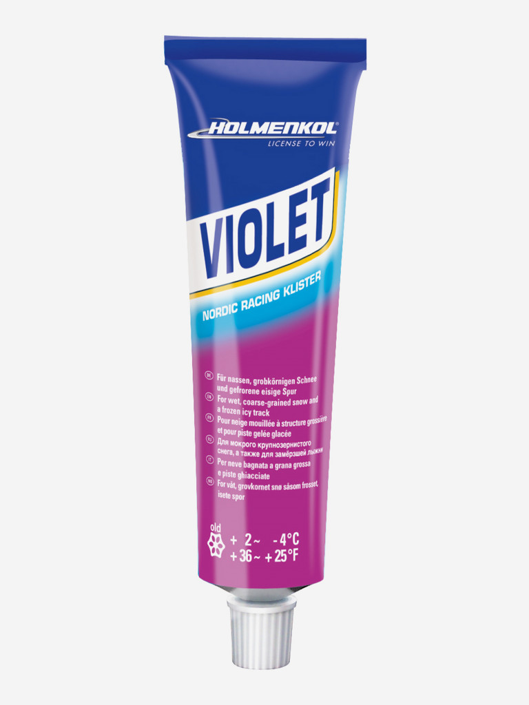 Мазь держания для беговых лыж HOLMENKOL Klister Violet