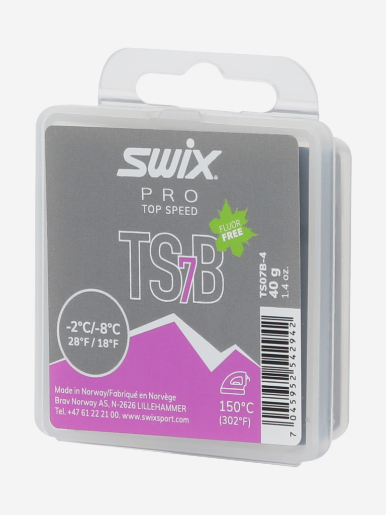 Мазь скольжения Swix TS7 Black, -2/-8°C