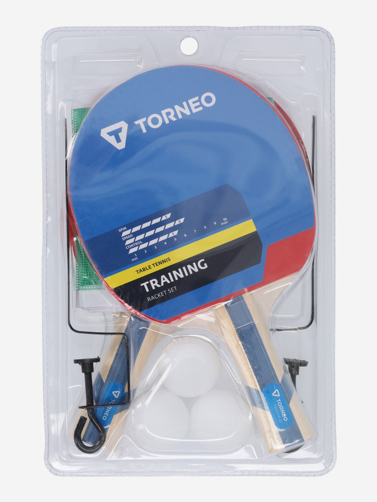 Набор для настольного тенниса Torneo Training: 2 ракетки, 3 мяча, сетка — фото №13