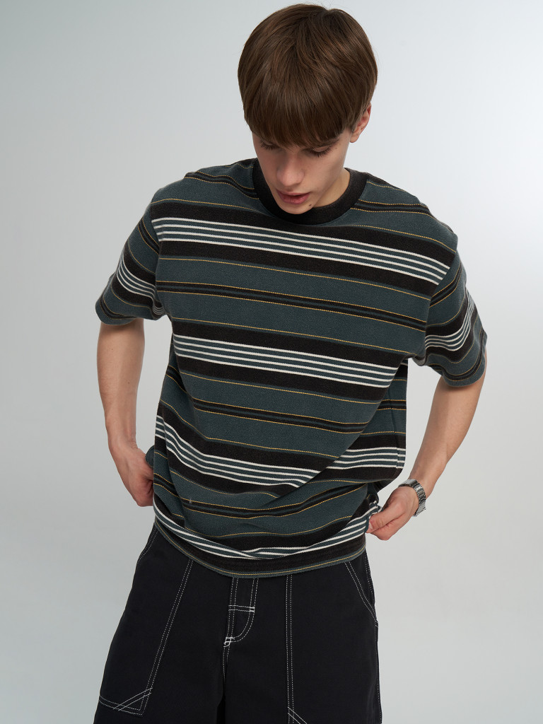 Vans LX Pique Stripe SS ерлер футболкасы — фото №3