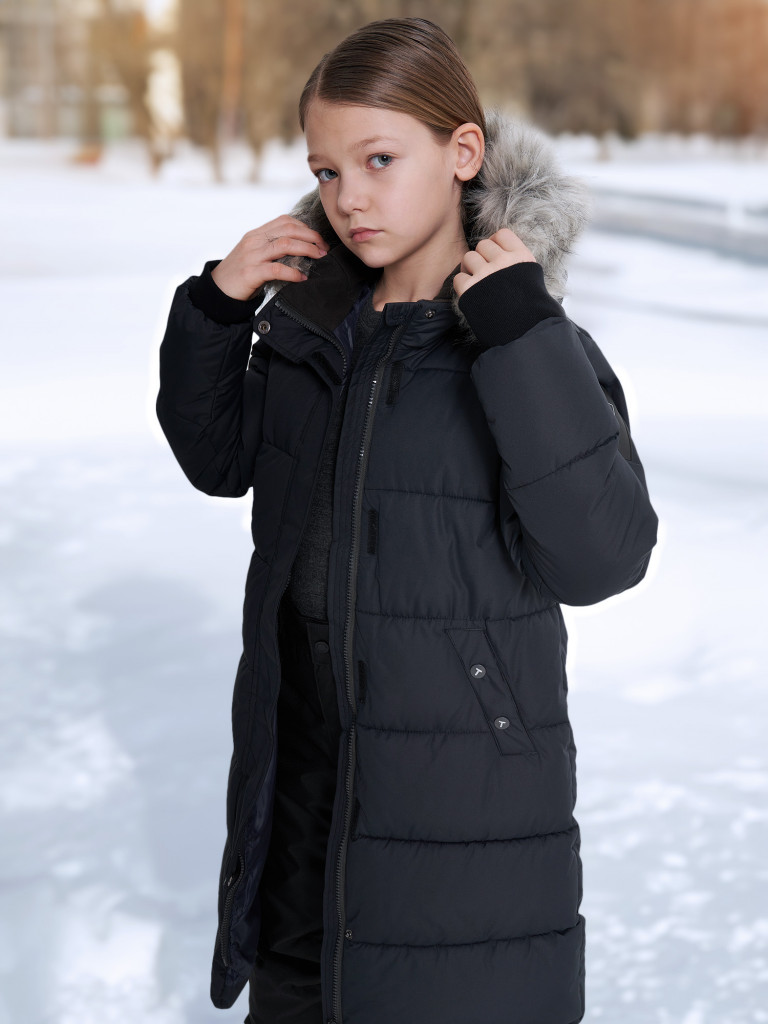 Пальто утепленное для девочек Tokka Tribe Olton Jr