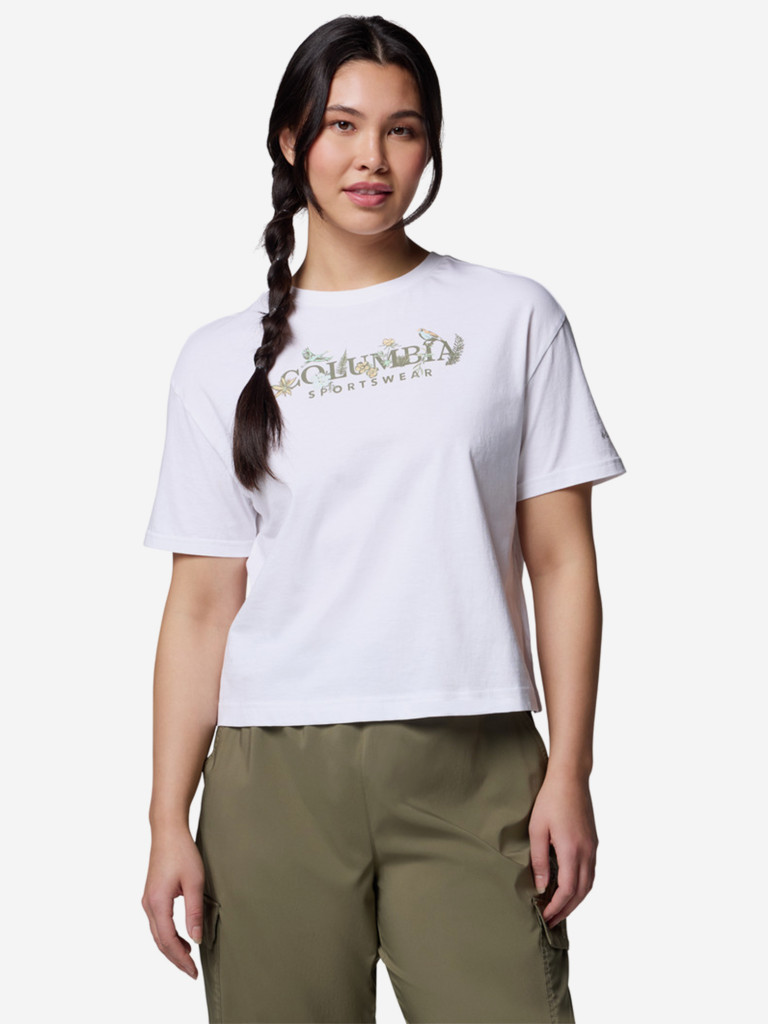 Columbia Rolling Bend Graphic Relaxed Crop Ss әйелдер футболкасы — фото №2