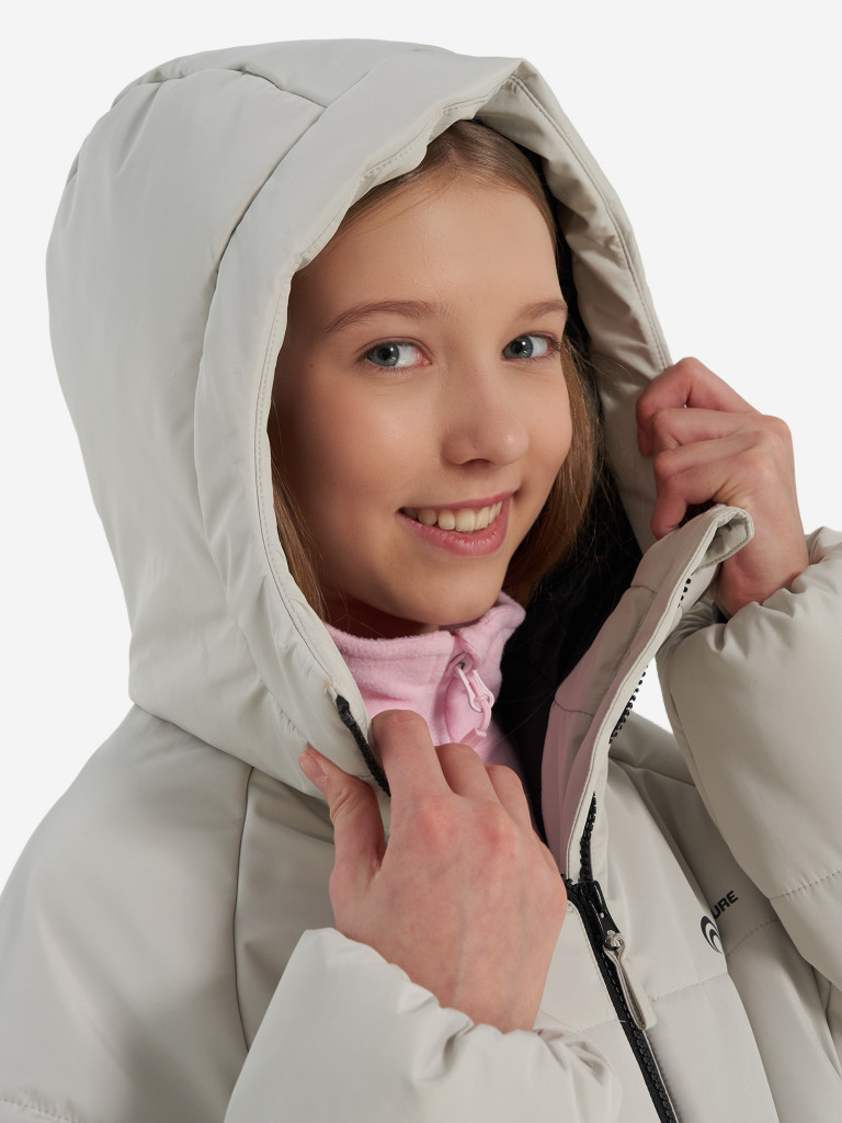 Пальто утепленное для девочек оверсайз Outventure — фото №6