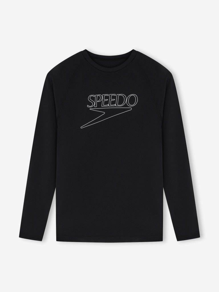 Speedo Logo Rash Guard ерлер рашгарды — фото №6