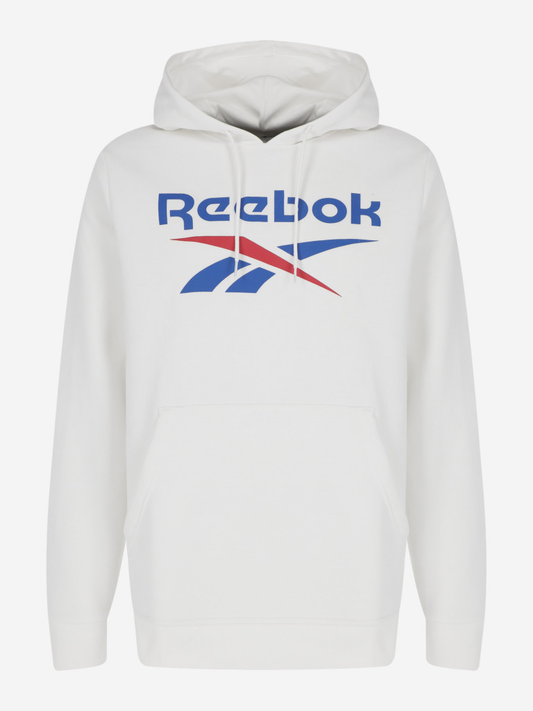 Худи мужская Reebok Big Stacked Logo белый цвет — купить за 11540 тг ...
