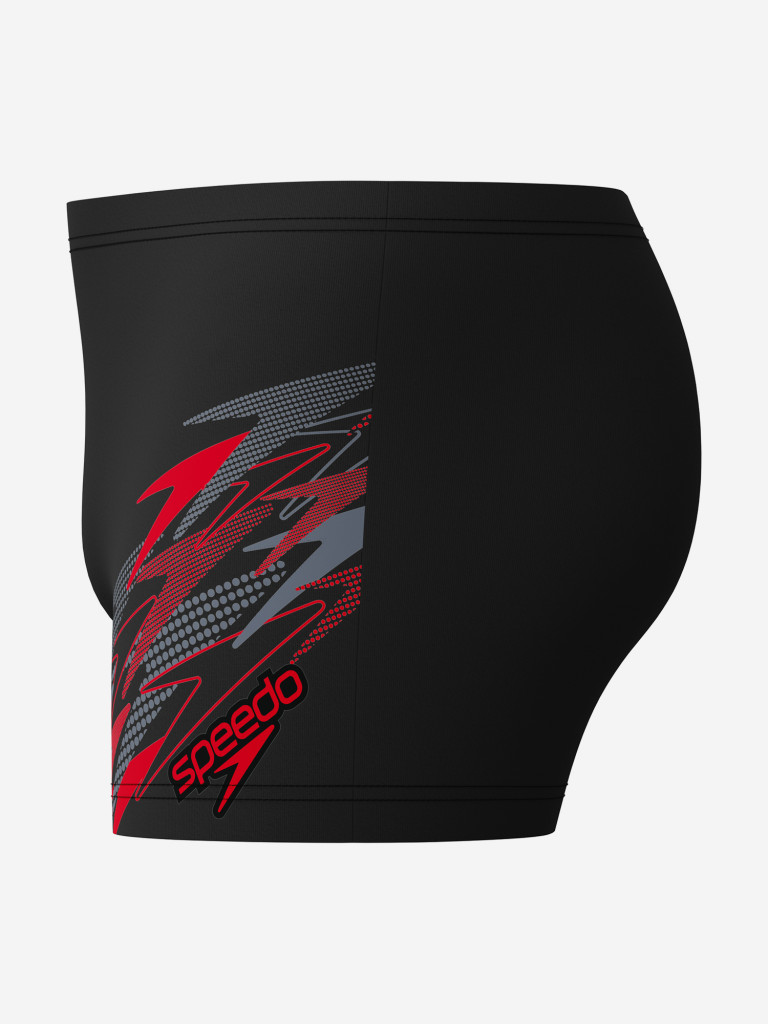 Плавки-шорты мужские Speedo Medley Logo Aquashort Blk/Red — фото №9