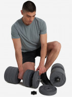 Набор гантели и штанга-переходник Torneo, 43 кг — фото №12