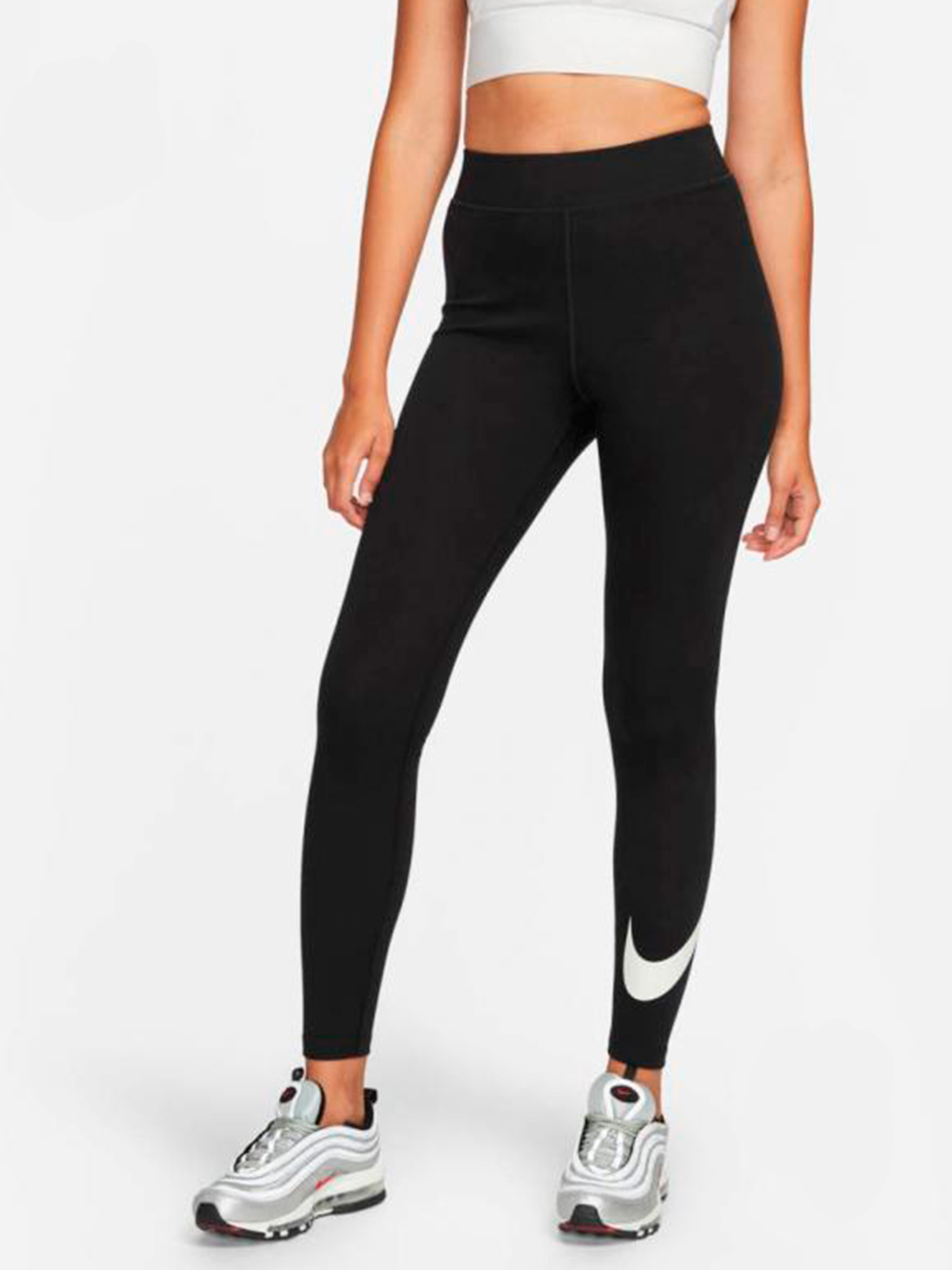 Легинсы женские Nike черный цвет — купить за 12990 тг со скидкой 50 % в ...