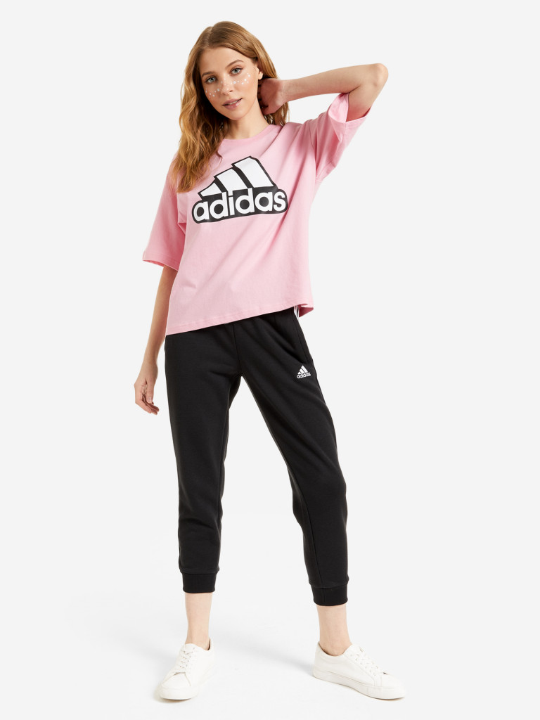 Футболка женская adidas Essentials Logo Cropped — фото №3