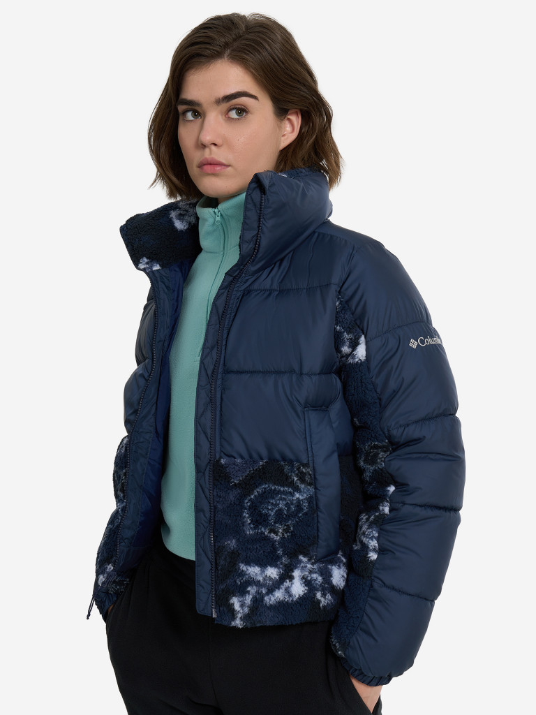 Куртка утепленная женская Columbia Leadbetter Point II Print Sherpa Hybrid — фото №2