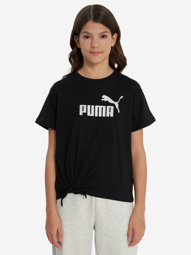 Футболка для девочек PUMA Ess+ Logo Knotted — фото №2