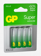 GP AA Super сілтілі батареялары, 4 д. — фото №2