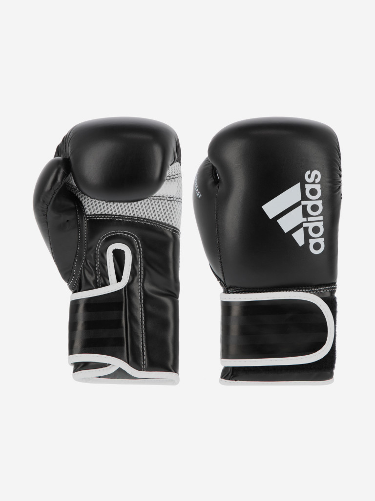 Перчатки боксерские adidas Hybrid 80 чёрно-белый цвет — купить за 20990 ...