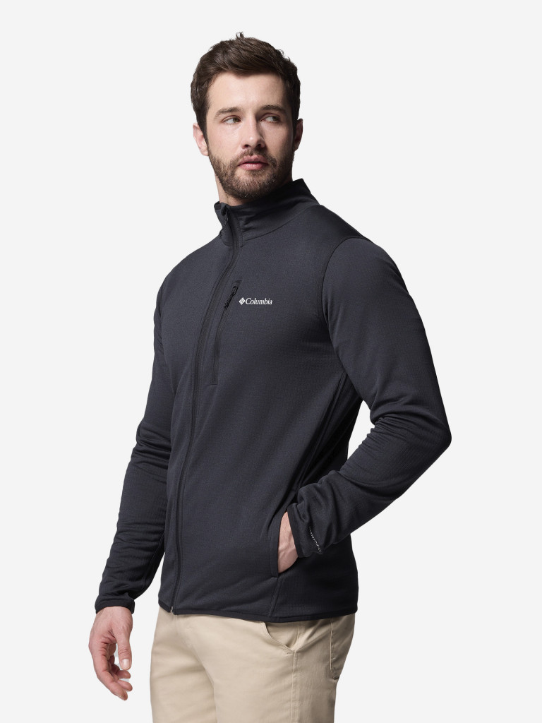 Columbia Essential Hike Grid Fleece Full Zip ерлер қалың жемпірі — фото №4