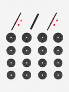 Набор гантели и штанга-переходник Torneo, 30 кг — фото №3