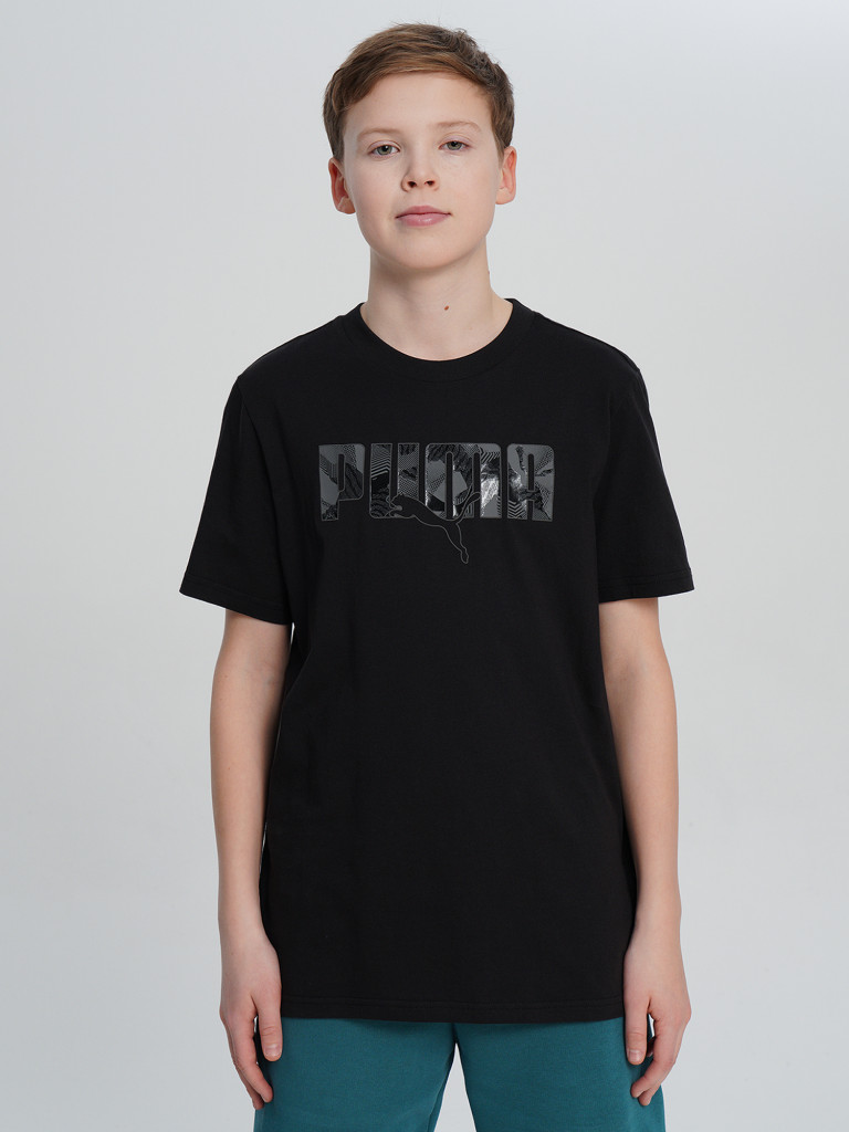 PUMA Ess Logo Lab Story 2 ұлдарға арналған футболкасы — фото №2