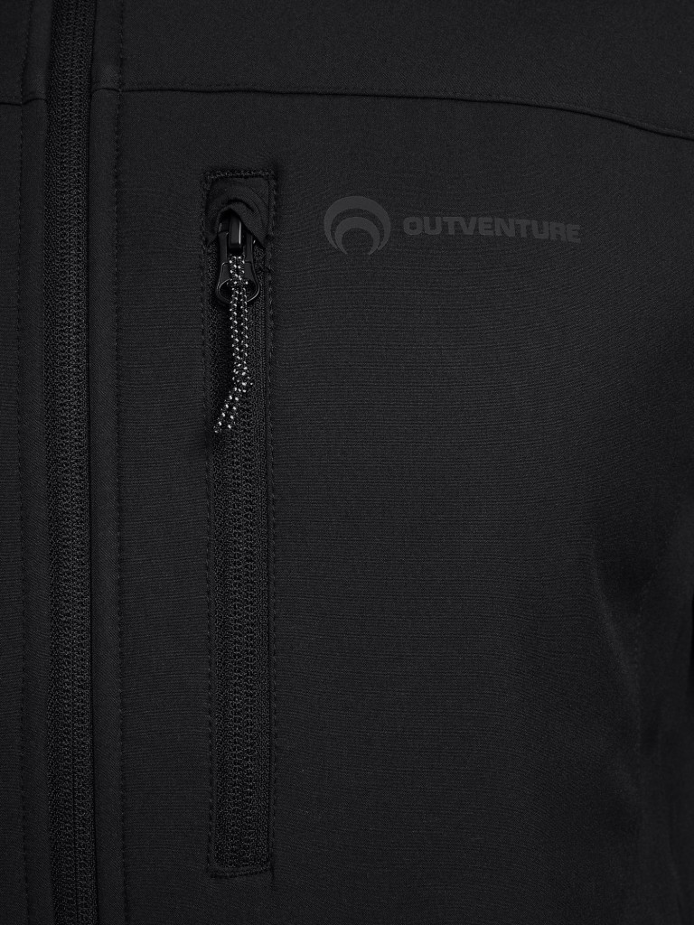 Куртка софтшелл мужская Outventure черный цвет — купить за 10490 тг со ...