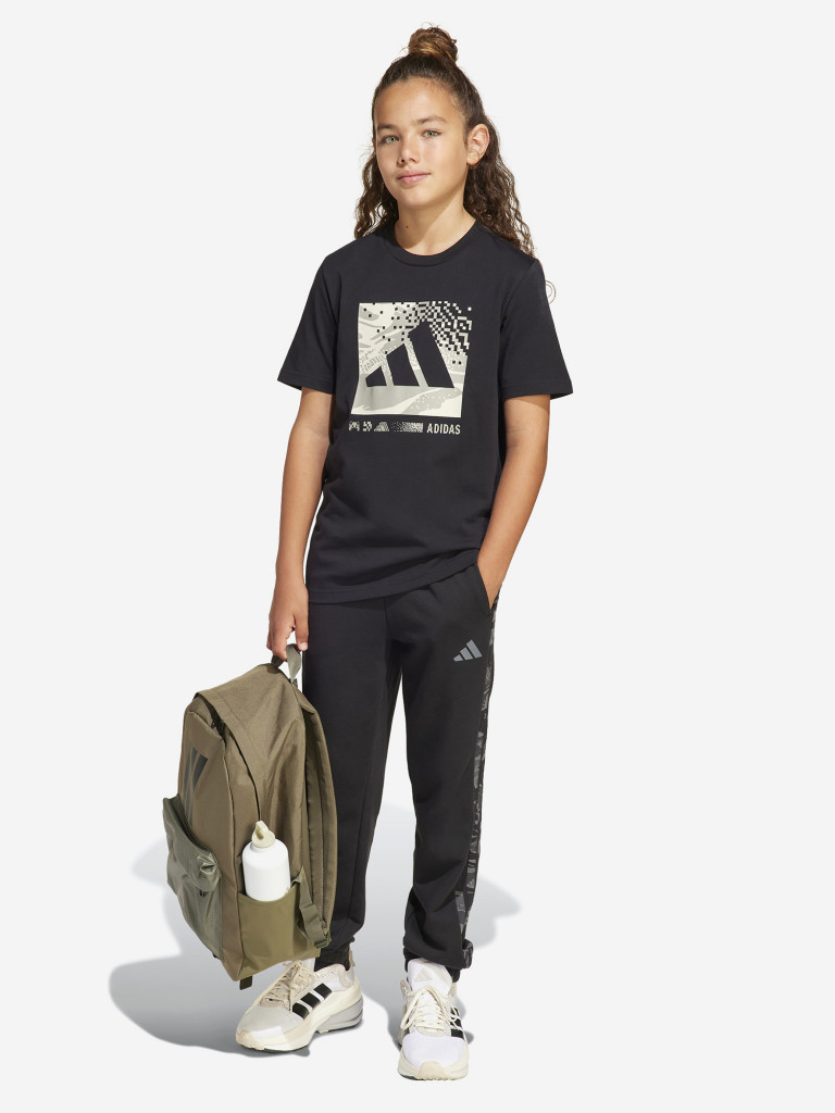 Футболка для мальчиков adidas Camo Logo — фото №3